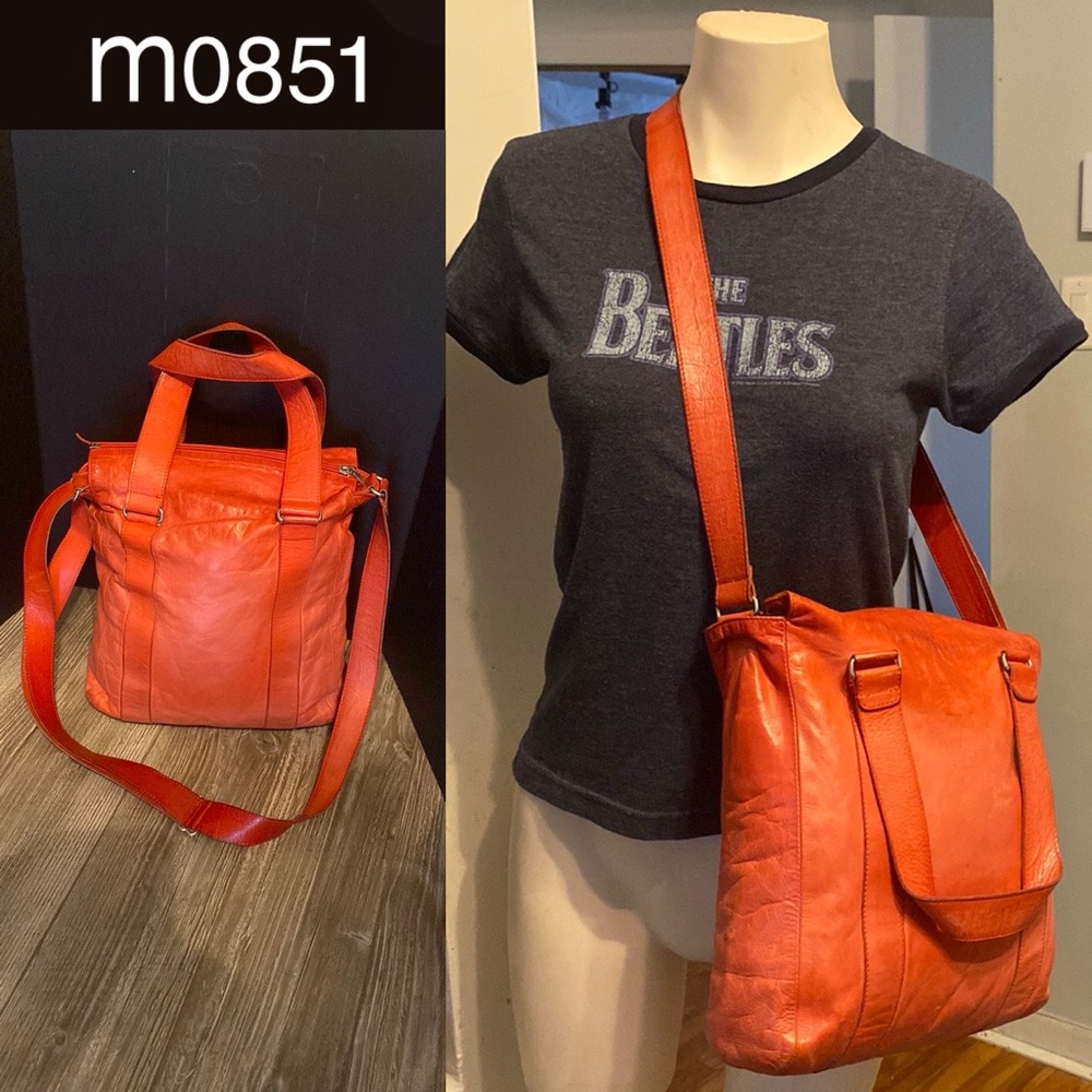 M0851 crossbody  tote  leather bag
